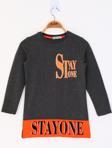 Toontoy Kız Çocuk Stay One Baskılı Tişört