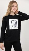 Toontoy Unisex Çocuk Atatürk Bayraklı Çift Taraflı Pullu Tişört