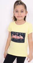 Toontoy Kız Çocuk Flamingo Baskılı Tişört