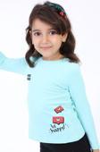 Toontoy Kız Çocuk Baskılı Tişört
