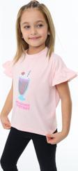 Toontoy Kız Çocuk  Mılkshaek Everyday  Baskılı Tişört