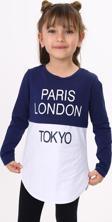 Toontoy Kız Çocuk Paris London Baskılı T-Shirt