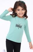 Toontoy Kız Çocuk Baskılı Tişört