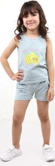 Toontoy Kız Bebek Baskılı Şortlu Takım