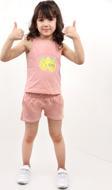 Toontoy Kız Bebek Baskılı Şortlu Takım