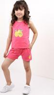 Toontoy Kız Bebek Baskılı Şortlu Takım