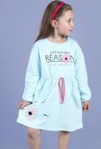 Toontoy Kız Çocuk Papatya Baskılı Elbise