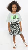 Toontoy Kız Çocuk Zebra Baskılı Elbise