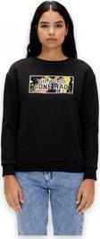 Bad Bear 24.04.12.002 Re-Carina Crewneck Sweat Siyah Unisex Sweatshirt