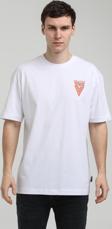 Bisiklet Yaka Beyaz Oversize Tişört 23SSM20337