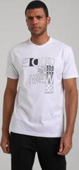 Bisiklet Yaka Beyaz Slim Fit Tişört 24SSM20295