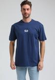 Bisiklet Yaka İndigo Slim Fit Tişört 23SSM20335