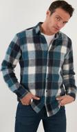 Buratti Ekoseli Uzun Kollu Slim Fit Kışlık Erkek Gömlek CF21W112844 PETROL