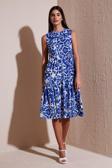 Lela Desenli Regular Fit Kolsuz Bayan Elbise 5865731 SAKS
