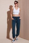 Lela Regular Fit Yüksek Bel Lastikli Paça Jogger Spor Bayan Pantolon 668YP5039 LACİVERT