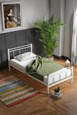 Limni Home Tek Kişilik Ferforje Metal Karyola-Beyaz Beyaz 120x200 cm