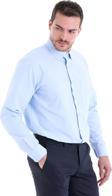 Dormen Classics Erkek Kolay Ütülenebilir Regular Fit Geniş Kesim Klasik Yaka Cepli Gömlek