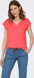 Only Onlfree Life S/S Mod V-Neck Top Jrs Noos Kadın T-shirt 15287041