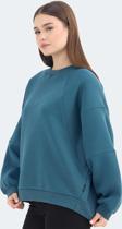Slazenger VIA Kadın Sweatshirt Petrol