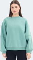Slazenger VIA Kadın Sweatshirt Yeşil