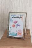 Verda Çerçeve 10X15 Cm Metal Çerçeve! Şık Dekoratif Fotoğraf Çerçevesi! Ayaklı Çift Camlı Çerçeve