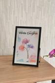 Verda Çerçeve 10X15 Cm Metal Çerçeve! Şık Dekoratif Fotoğraf Çerçevesi! Ayaklı Tek Camlı Çerçeve