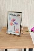Verda Çerçeve 10X15 Cm Metal Çerçeve! Şık Dekoratif Fotoğraf Çerçevesi! Ayaklı Tek Camlı Çerçeve