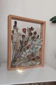 Verda Çerçeve Ledli Isimli 40X50 Cm Bambu Çift Yönlü Derin Gül Çerçevesi! Gelin Buketi Çerçevesi!