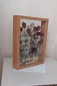 Verda Çerçeve Isimli Bambu 30X40 Cm Çift Yönlü Anı Çerçevesi! Gül Kutusu Şeffaf Gül Kutusu