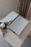 Verda Çerçeve Ledsiz Yeni Trend 25X35 Cm Gümüş Derin Gül Tasarım Çerçevesi! Gül Kutusu Anı Çerçevesi! Isimsiz