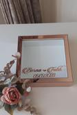 Hkm Ticaret 25X25 Cm Rosegold Derin Anı Çerçevesi Düz Zeminli Isimli Ve Tarihli! Derin Çerçeve