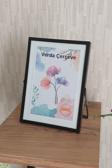 Verda Çerçeve 13X18 Cm Metal Çerçeve! Şık Dekoratif Fotoğraf Çerçevesi! Ayaklı Tek Camlı Çerçeve