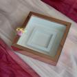 Verda Çerçeve 25X25 Ledli Rosegold Fotoğraf Bölümlü Çerçeve Gül Tasarımlarınız Için