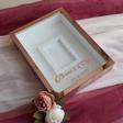 Verda Çerçeve 30X40 Cm Ledli Rose Pleksi Kaplı Fotoğraf Bölümlü Tasarım Gül Kutusu Anı Çerçevesi! Ayna Çerçeve!