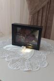 Verda Çerçeve 15X20X5 Cm Yatay Ledli Anı Çerçevesi! Yeni Moda Çiçek Anı Çerçevesi! İsteme Çiçeği! Derin Gül Kutusu