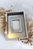 Verda Çerçeve Ledli 25X35 Cm Siyah-Gümüş Fotoğraf Alanlı Model Tasarım Gül Kutusu Anı Çerçevesi! Isimsiz Ledli!