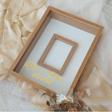 Verda Çerçeve 30X40 Cm Ledli Isimli Fotoğraf Bölümlü Tasarım Gül Kutusu Anı Çerçevesi! Kahverengi