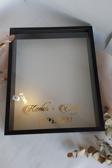 Verda Çerçeve 40X50 Cm Siyah Ledli Derin Anı Çerçevesi-Gül Kutusu-Dekoratif Hatıra Çerçevesi-Beyaz Zemin!
