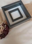 Verda Çerçeve 25X25 Cm Antrasit Fotoğraf Bölümlü Ledli Anı Çerçevesi! Yeni Trend Anı Çerçevesi