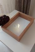 Verda Çerçeve Ledli Yeni Trend 25X35 Cm Bambu Derin Gül Tasarım Çerçevesi! Gül Kutusu Anı Çerçevesi! Isimsiz