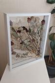 Verda Çerçeve İsimli 40X50 Cm Çift Yönlü Derin Gül Çerçevesi! Gelin Buketi Çerçevesi!