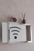Hkm Ticaret 25X35X7 Cm Wifi Amblemli Duvar Asılabilir Sigorta Ve Modem-Wifi Saklama Kutusu! Saklama Kutusu