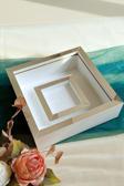 Verda Çerçeve 25X25 Cm Fotoğraf Bölümlü Beyaz-Gümüş Verda Anı Çerçevesi-6 Cm Derinlikli Anı Çerçevesi
