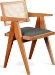 Gazzini Furniture Luna Pergel Hazeranlı Model Hasırlı Natural Ahşap Sandalye