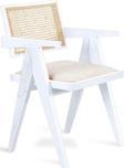 Gazzini Furniture Luna pergel hazeranlı model hasırlı natural ahşap sandalye