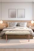 Gazzini Furniture Classic Retro Gürgen Ayak Chester Model Kapitoneli Krem Bench