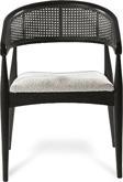 Gazzini Furniture Gazel Hazeranlı Ahşap Bohem Sandalye 55x63 cm