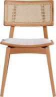 Gazzini Furniture Alegra Beyaz Kumaş Natural Ahşap Iskandinav Sandalye