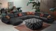 Gazzini Furniture Gri Kare Chester Model Kapitoneli Orta Puf 75x75 cm