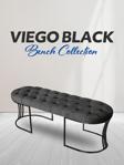 Gazzini Furniture Viego Siyah Bench Puf,metal